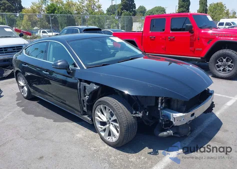 2021 Audi A5 Sportback Premium 40 Tfsi Quattro S Tronic из США, поврежденный, VIN WAUABCF59MA033398